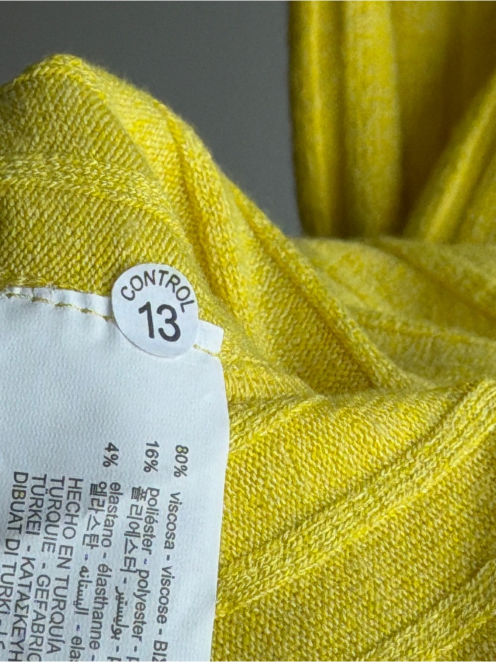 Zara Yellow Ribbed V-Neck Tank Dress - Picture 6 of 8